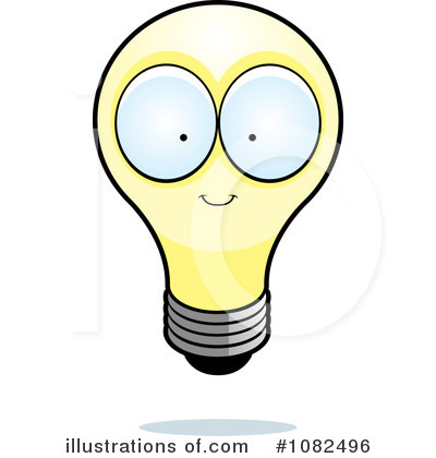 Royalty-Free (RF) Lightbulb Clipart Illustration by Cory Thoman - Stock Sample #1082496