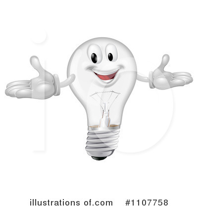 Royalty-Free (RF) Lightbulb Clipart Illustration by AtStockIllustration - Stock Sample #1107758