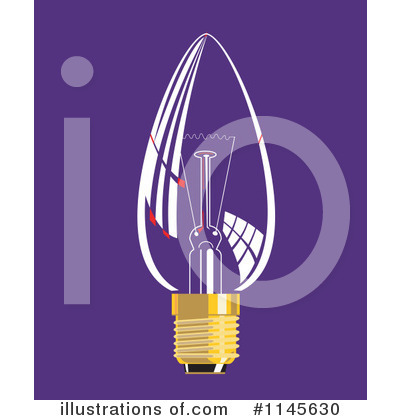 Royalty-Free (RF) Lightbulb Clipart Illustration by patrimonio - Stock Sample #1145630