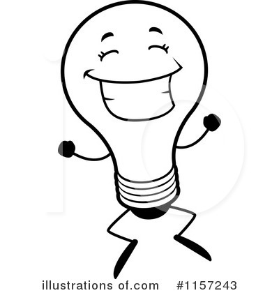 Royalty-Free (RF) Lightbulb Clipart Illustration by Cory Thoman - Stock Sample #1157243