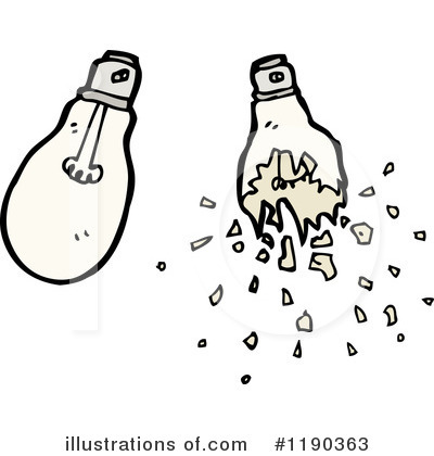 Royalty-Free (RF) Lightbulb Clipart Illustration by lineartestpilot - Stock Sample #1190363