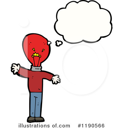 Lightbulb Person Clipart #1190566 by lineartestpilot