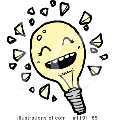 Royalty-Free (RF) Lightbulb Clipart Illustration by lineartestpilot - Stock Sample #1191165