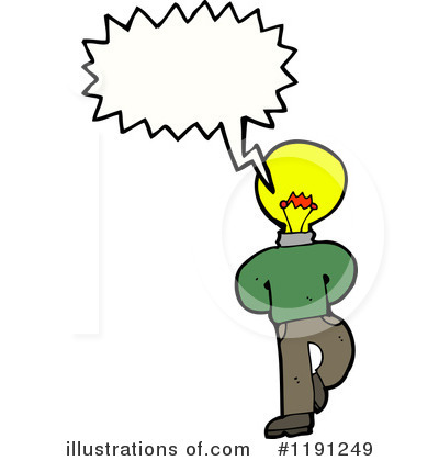 Royalty-Free (RF) Lightbulb Clipart Illustration by lineartestpilot - Stock Sample #1191249