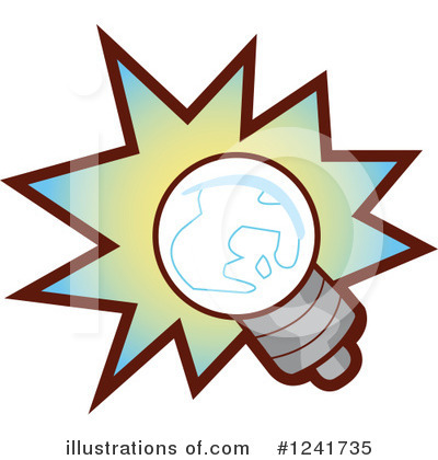 Royalty-Free (RF) Lightbulb Clipart Illustration by YUHAIZAN YUNUS - Stock Sample #1241735