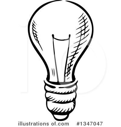 Royalty-Free (RF) Lightbulb Clipart Illustration by Vector Tradition SM - Stock Sample #1347047