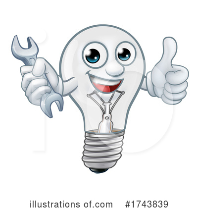 Royalty-Free (RF) Lightbulb Clipart Illustration by AtStockIllustration - Stock Sample #1743839