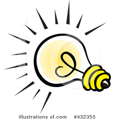 Royalty-Free (RF) Lightbulb Clipart Illustration by Johnny Sajem - Stock Sample #432355