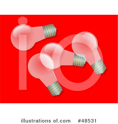 Royalty-Free (RF) Lightbulb Clipart Illustration by Prawny - Stock Sample #48531