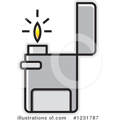 Royalty-Free (RF) Lighter Clipart Illustration by Lal Perera - Stock Sample #1231787