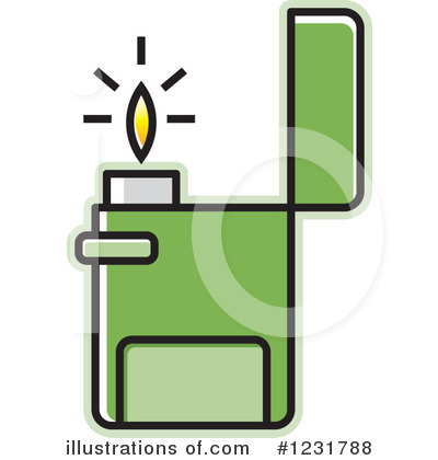 Royalty-Free (RF) Lighter Clipart Illustration by Lal Perera - Stock Sample #1231788