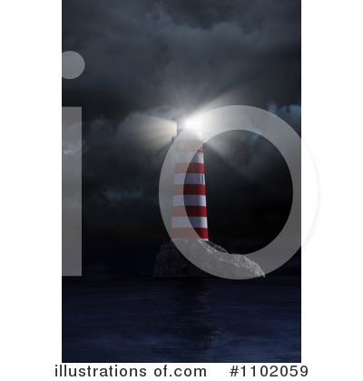 Royalty-Free (RF) Lighthouse Clipart Illustration by Mopic - Stock Sample #1102059