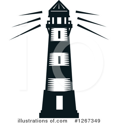 Royalty-Free (RF) Lighthouse Clipart Illustration by Vector Tradition SM - Stock Sample #1267349