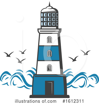 Royalty-Free (RF) Lighthouse Clipart Illustration by Vector Tradition SM - Stock Sample #1612311