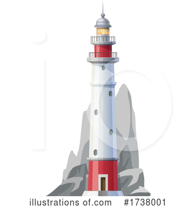Royalty-Free (RF) Lighthouse Clipart Illustration by Vector Tradition SM - Stock Sample #1738001