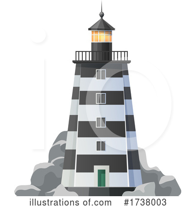 Royalty-Free (RF) Lighthouse Clipart Illustration by Vector Tradition SM - Stock Sample #1738003