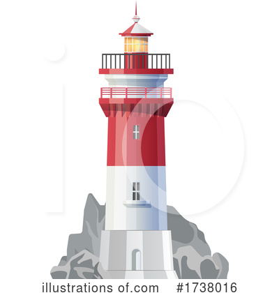 Royalty-Free (RF) Lighthouse Clipart Illustration by Vector Tradition SM - Stock Sample #1738016