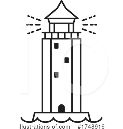 Royalty-Free (RF) Lighthouse Clipart Illustration by Vector Tradition SM - Stock Sample #1748916