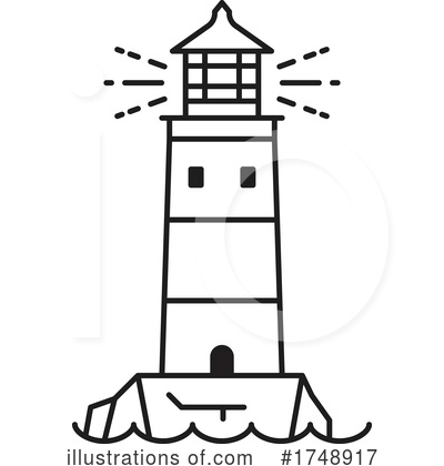 Royalty-Free (RF) Lighthouse Clipart Illustration by Vector Tradition SM - Stock Sample #1748917