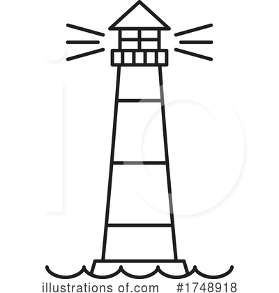 Royalty-Free (RF) Lighthouse Clipart Illustration by Vector Tradition SM - Stock Sample #1748918