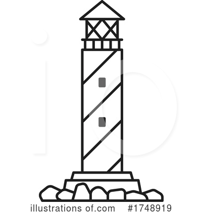 Royalty-Free (RF) Lighthouse Clipart Illustration by Vector Tradition SM - Stock Sample #1748919