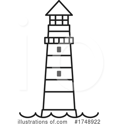 Royalty-Free (RF) Lighthouse Clipart Illustration by Vector Tradition SM - Stock Sample #1748922