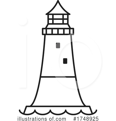 Royalty-Free (RF) Lighthouse Clipart Illustration by Vector Tradition SM - Stock Sample #1748925