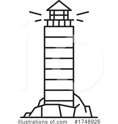 Royalty-Free (RF) Lighthouse Clipart Illustration by Vector Tradition SM - Stock Sample #1748926