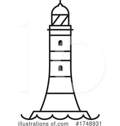 Royalty-Free (RF) Lighthouse Clipart Illustration by Vector Tradition SM - Stock Sample #1748931