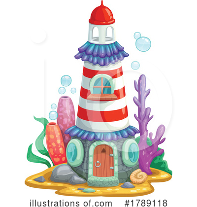 Mermaid House Clipart #1789118 by Vector Tradition SM