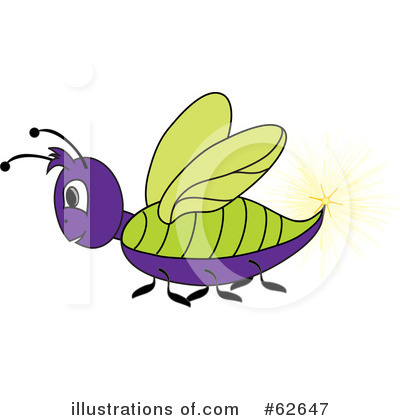 Royalty-Free (RF) Lightning Bug Clipart Illustration by Pams Clipart - Stock Sample #62647
