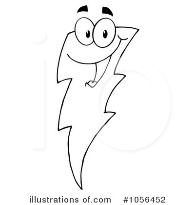 Royalty-Free (RF) Lightning Clipart Illustration by Hit Toon - Stock Sample #1056452
