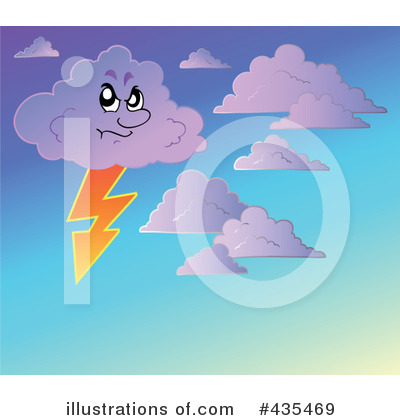 Royalty-Free (RF) Lightning Clipart Illustration by visekart - Stock Sample #435469