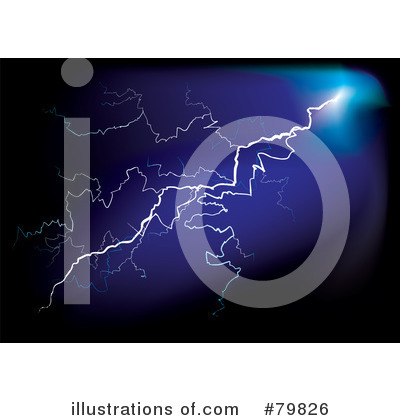 Royalty-Free (RF) Lightning Clipart Illustration by michaeltravers - Stock Sample #79826