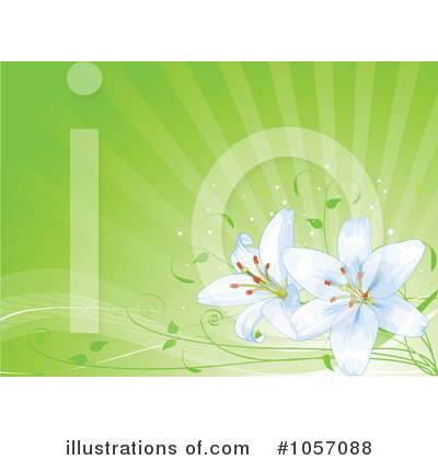 Royalty-Free (RF) Lilies Clipart Illustration by Pushkin - Stock Sample #1057088