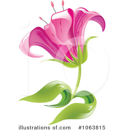Royalty-Free (RF) Lily Clipart Illustration by Vector Tradition SM - Stock Sample #1063815