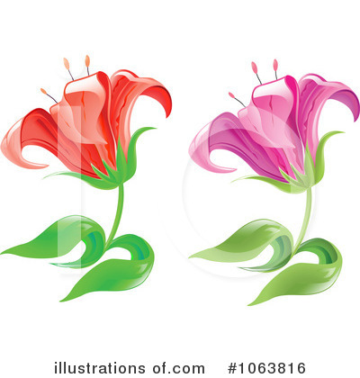 Royalty-Free (RF) Lily Clipart Illustration by Vector Tradition SM - Stock Sample #1063816