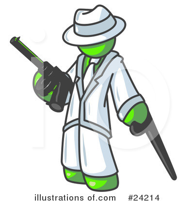 Royalty-Free (RF) Lime Green Collection Clipart Illustration by Leo Blanchette - Stock Sample #24214