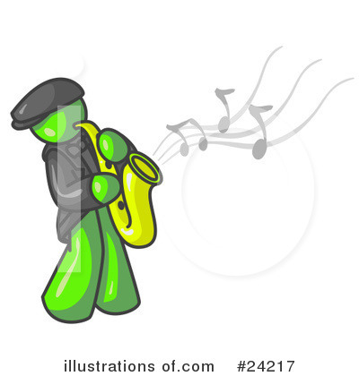 Saxophone Clipart #24217 by Leo Blanchette