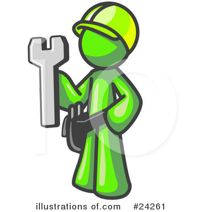 Royalty-Free (RF) Lime Green Collection Clipart Illustration by Leo Blanchette - Stock Sample #24261
