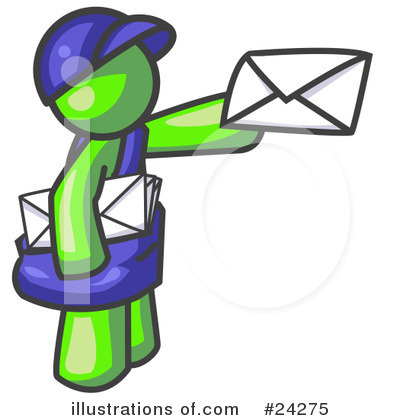 Mail Man Clipart #24275 by Leo Blanchette