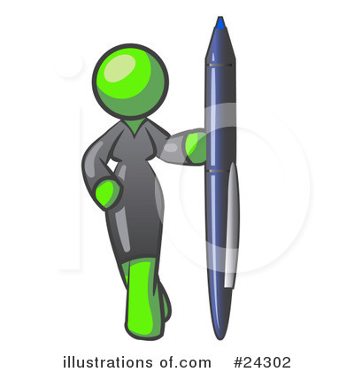 Green Woman Clipart #24302 by Leo Blanchette