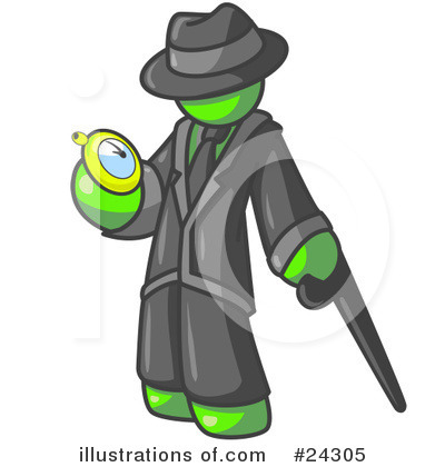 Royalty-Free (RF) Lime Green Collection Clipart Illustration by Leo Blanchette - Stock Sample #24305
