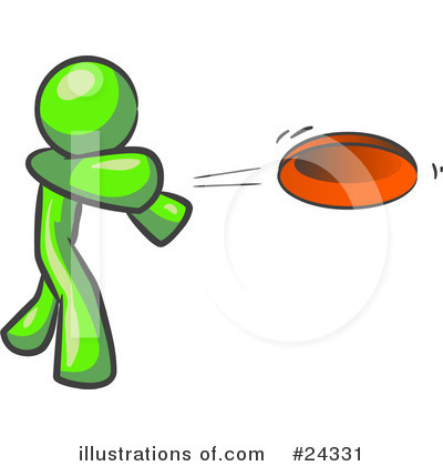 Flying Disc Clipart #24331 by Leo Blanchette