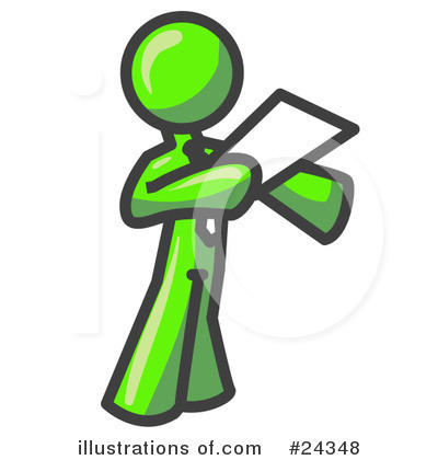 Royalty-Free (RF) Lime Green Collection Clipart Illustration by Leo Blanchette - Stock Sample #24348