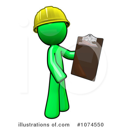 Royalty-Free (RF) Lime Green Man Clipart Illustration by Leo Blanchette - Stock Sample #1074550