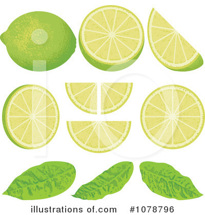 Royalty-Free (RF) Limes Clipart Illustration by Any Vector - Stock Sample #1078796