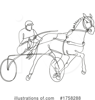 Harness Racing Clipart #1758288 by patrimonio