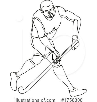 Field Hockey Clipart #1758308 by patrimonio
