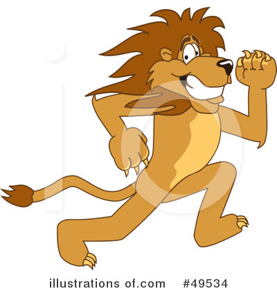 Lion School Mascot Clipart #49534 by Toons4Biz